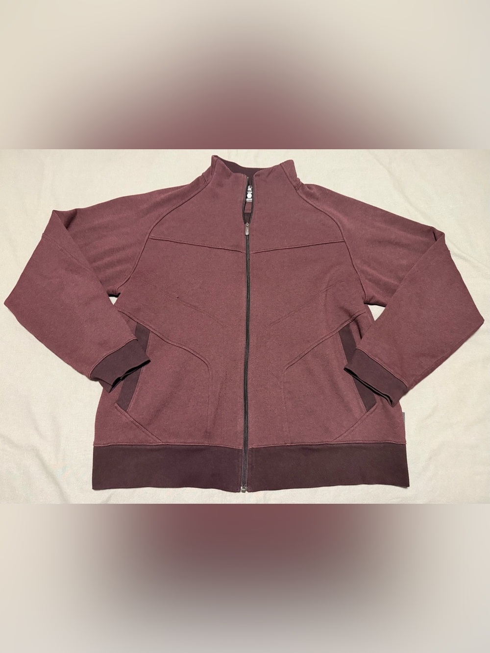 Mountain Hardwear Full Zip Fleece Track Jacket Burgundy Men’s Size XL